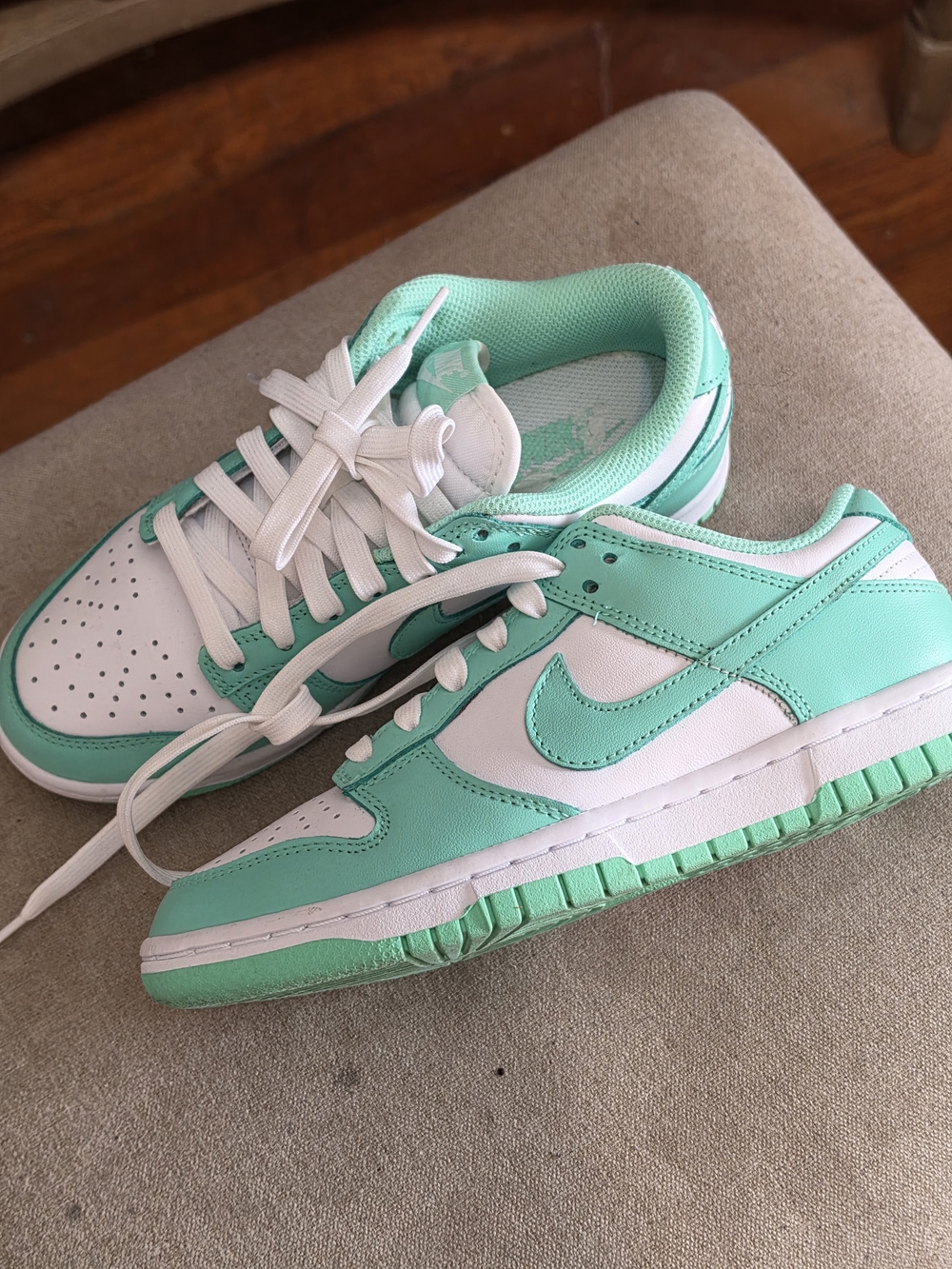 Nike Dunks- White/Turquoise